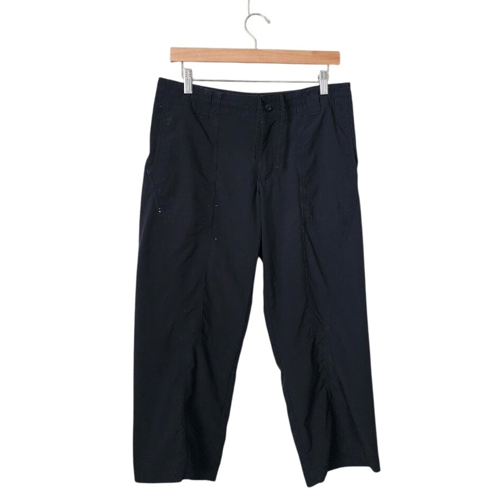 PATAGONIA Inter-Continental Capris Womens 10 Black Hiking Cargo Pants Gorpcore